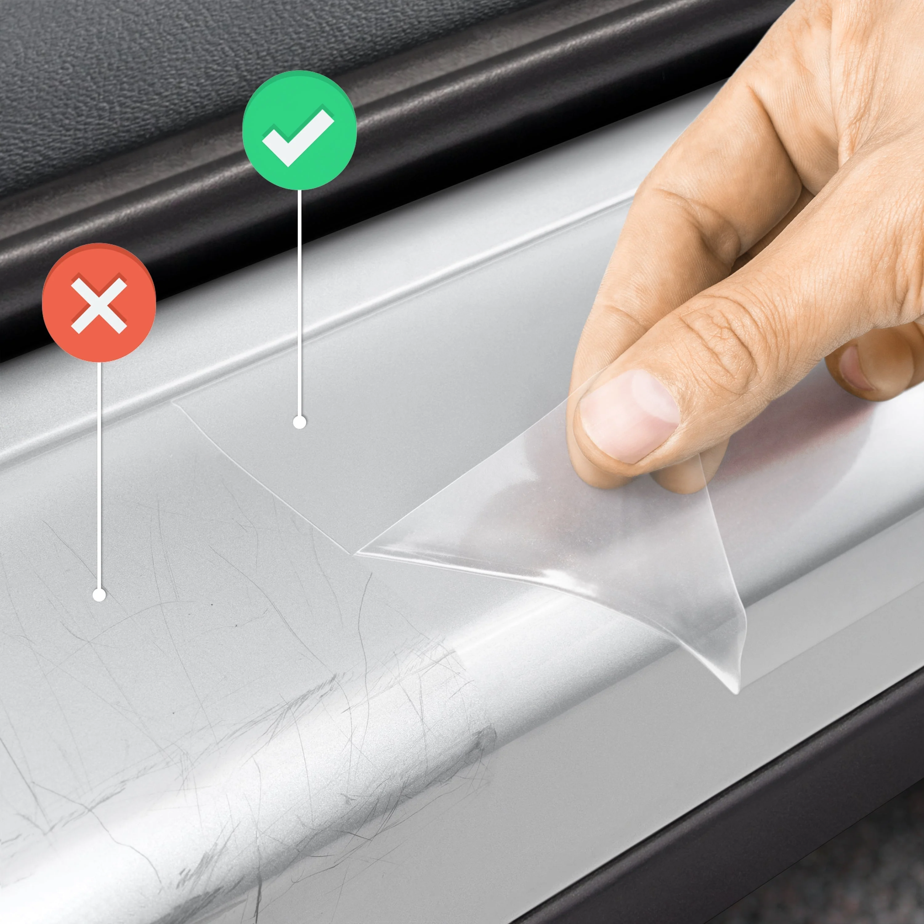 Schutzfolie für Ladekante des Tesla Model 3 - Image 9