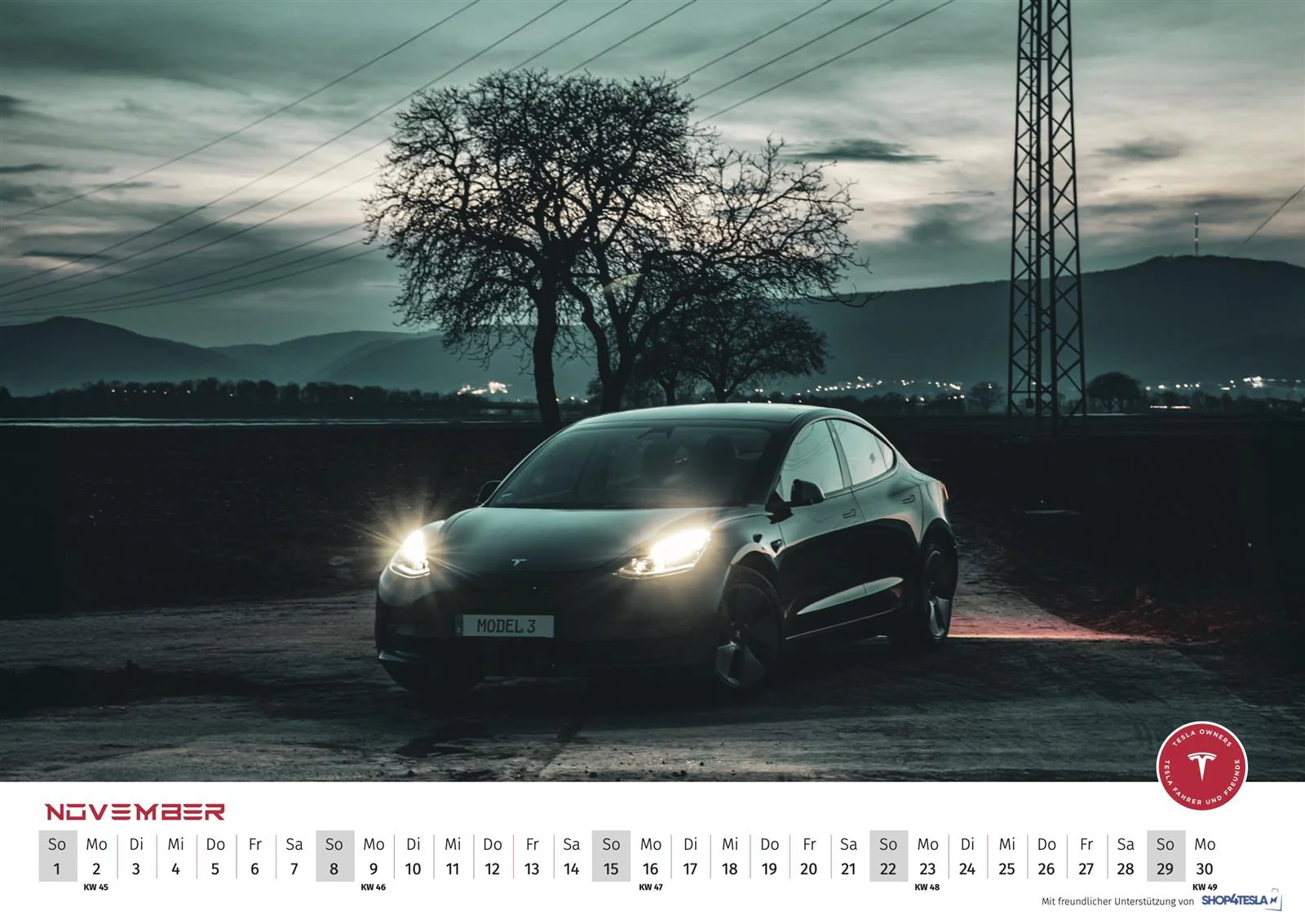 Tesla Kalender 2026 vom TFF & Shop4Tesla - Image 11